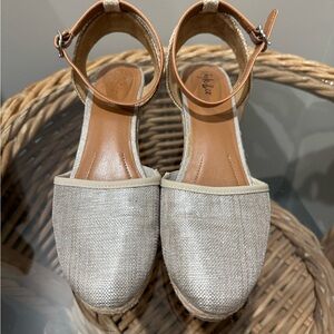 Style & Co. Women's Cream Espadrille Wedges